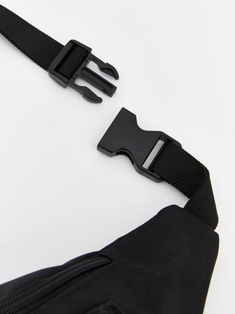 LCW ACCESSORIES Siyah Çift Fermuarlı Erkek Bel Çantası