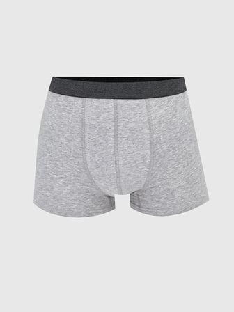 LC WAIKIKI Gri Standart Kalıp Pamuklu Esnek Erkek Boxer 3'lü