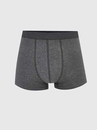LC WAIKIKI Gri Standart Kalıp Pamuklu Esnek Erkek Boxer 3'lü