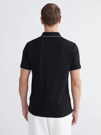 LCW Vision Siyah Polo Yaka Erkek Tişört
