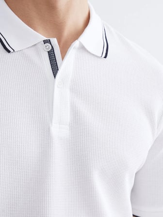 LCW Vision Beyaz Polo Yaka Erkek Tişört