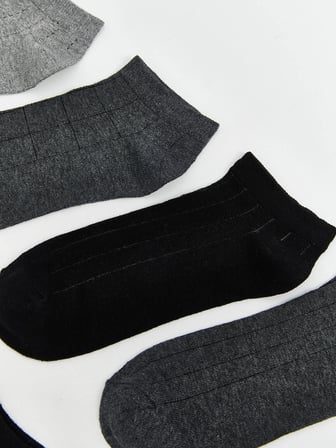 LCW ACCESSORIES Karışık Desenli Erkek Patik Çorap 7'li