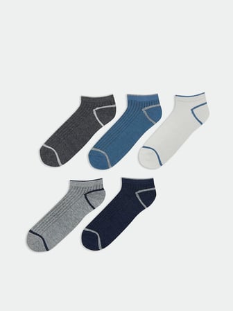 LCW ACCESSORIES Karışık Çizgili Erkek Patik Çorap 5'li