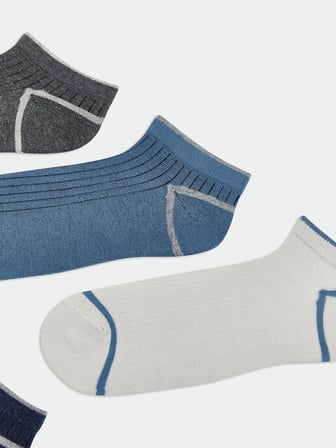 LCW ACCESSORIES Karışık Çizgili Erkek Patik Çorap 5'li