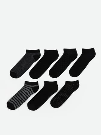 LCW ACCESSORIES Karışık Çizgili Erkek Patik Çorap 7'li