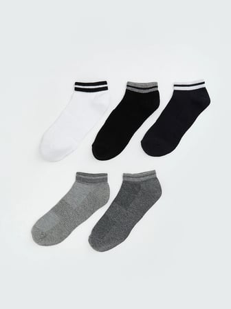 LCW ACCESSORIES Karışık Çizgili Erkek Patik Çorap 5'li