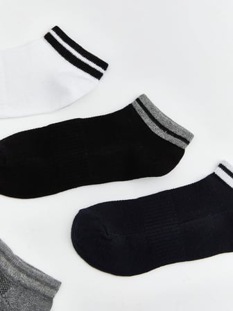 LCW ACCESSORIES Karışık Çizgili Erkek Patik Çorap 5'li