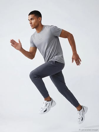 XSIDE ACTIVE Antrasit Loose Fit Erkek Jogger Eşofman Altı