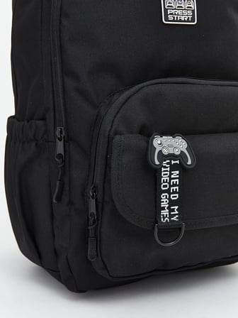 LCW ACCESSORIES Siyah Fermuarlı Erkek Çocuk Sırt Çantası