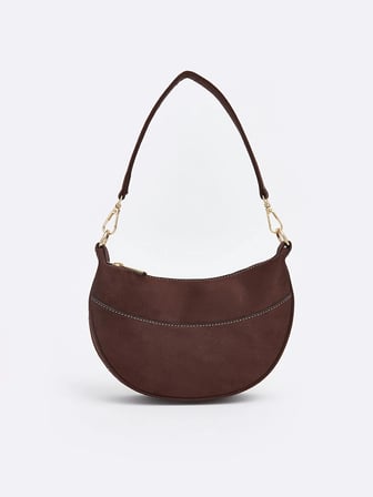 LCW ACCESSORIES Kahverengi Süet Görünümlü Kadın Omuz Çantası