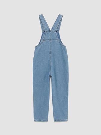 LCW Kids İndigo Kare Yaka Erkek Çocuk Jean Salopet
