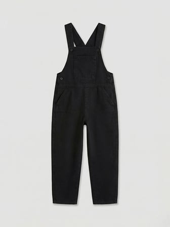 LCW Kids Siyah Erkek Çocuk Jean Salopet