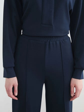 LCW Modest Lacivert Beli Lastikli Soft Touch Kadın Eşofman Altı