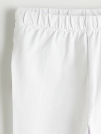 LCW Kids Beyaz Basic Kız Çocuk Tayt