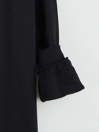 LCW Kids Siyah Baskılı Erkek Çocuk Kalın Sweatshirt