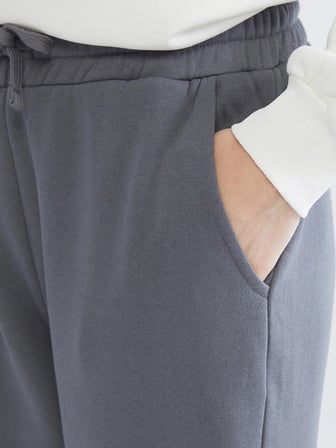 XSIDE Antrasit Beli Lastikli Kadın Kalın Jogger Eşofman Altı
