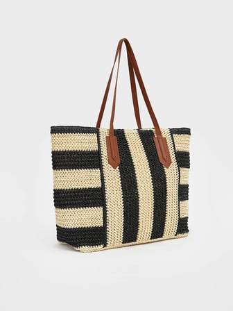 LCW ACCESSORIES Siyah Omuz Askılı Kadın Plaj Çantası