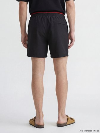LCW SWIMWEAR Siyah Kısa Boy Erkek Deniz Şortu