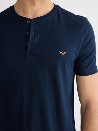 LC WAIKIKI Lacivert Standart Kalıp Erkek Şortlu Pijama Takımı