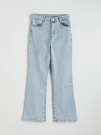 LCW Kids Mavi İspanyol Paça Kız Çocuk Jean Pantolon