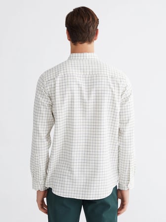 LCWAIKIKI Classic Kahverengi Regular Fit Ekose Erkek Gömlek