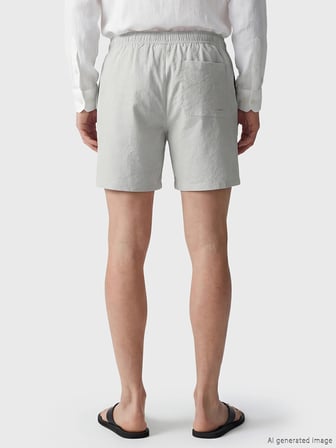 LCW SWIMWEAR Gri Kısa Boy Erkek Deniz Şortu