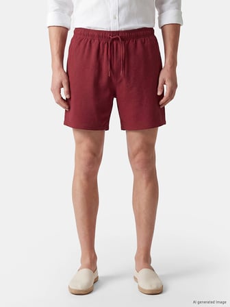 LCW SWIMWEAR Kahverengi Kısa Boy Erkek Deniz Şortu