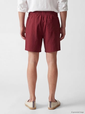 LCW SWIMWEAR Kahverengi Kısa Boy Erkek Deniz Şortu