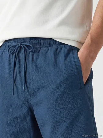 LCW SWIMWEAR İndigo Kısa Boy Erkek Deniz Şortu