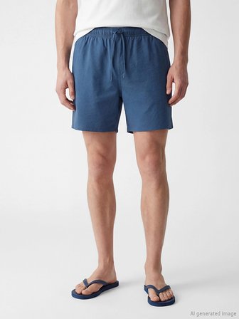 LCW SWIMWEAR İndigo Kısa Boy Erkek Deniz Şortu