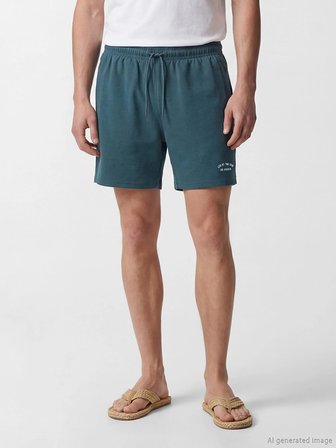 LCW SWIMWEAR Petrol Kısa Boy Erkek Deniz Şortu