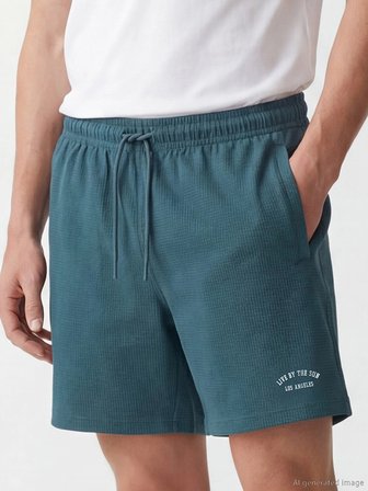 LCW SWIMWEAR Petrol Kısa Boy Erkek Deniz Şortu