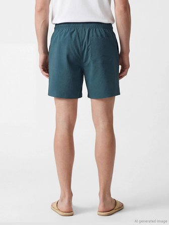 LCW SWIMWEAR Petrol Kısa Boy Erkek Deniz Şortu