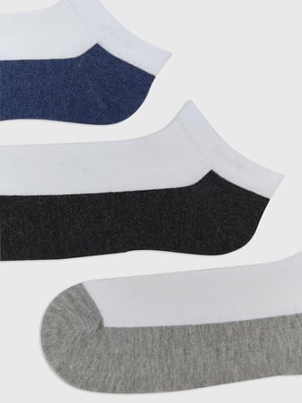 LCW ACCESSORIES Karışık Renk Bloklu Erkek Patik Çorap 5'li