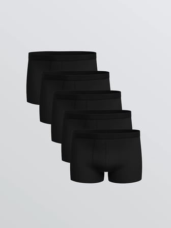 LC WAIKIKI Siyah Standart Kalıp Pamuklu Esnek Erkek Boxer 5'li