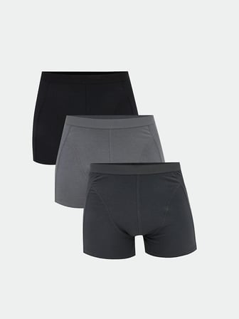 LC WAIKIKI Gri Standart Kalıp Pamuklu Esnek Erkek Boxer 3'lü