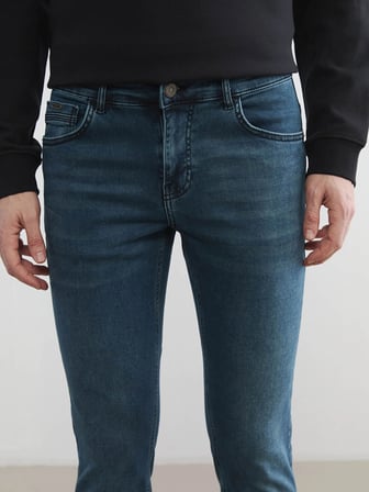LCW Jeans Yeşil 750 Slim Fit Erkek Jean Pantolon