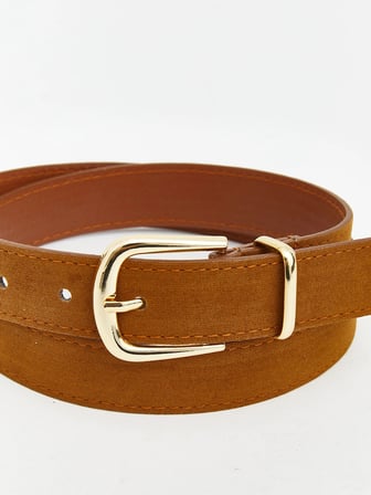 LCW ACCESSORIES Kahverengi Süet Görünümlü Kadın Kemer