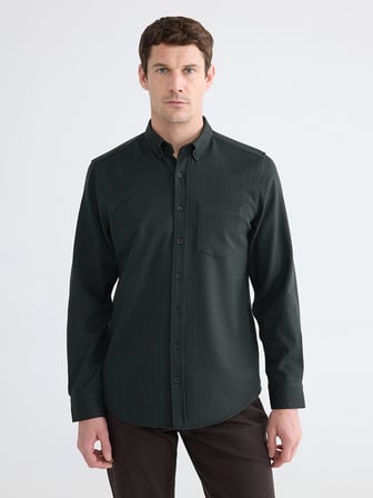 LCWAIKIKI Classic Yeşil Regular Fit Erkek Gömlek