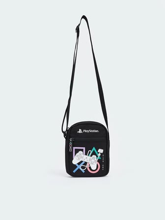 LCW ACCESSORIES Siyah Playstation Baskılı Erkek Çocuk Çapraz Çanta