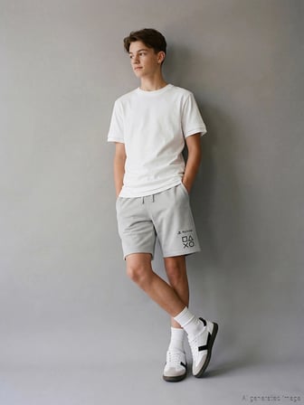 LCW Kids Gri Erkek Çocuk PlayStation Baskılı Şort