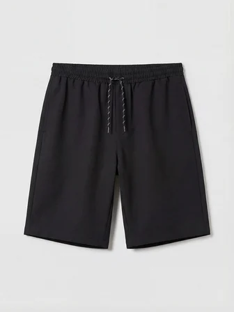 LCW SWIMWEAR Siyah Roller Boy Erkek Deniz Şortu