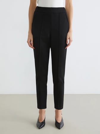 LCWAIKIKI Classic Siyah Beli Lastikli Kadın Pantolon