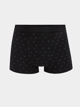 LC WAIKIKI Siyah Standart Kalıp Pamuklu Esnek Erkek Boxer 3'lü