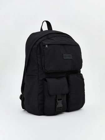 LCW ACCESSORIES Siyah Çok Bölmeli Erkek Sırt Çantası