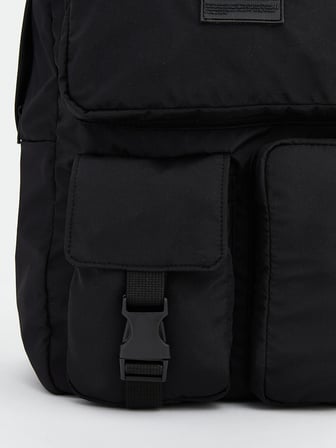 LCW ACCESSORIES Siyah Çok Bölmeli Erkek Sırt Çantası