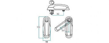 Fullbox Ve Pick-up Camlı Kabin Bagaj Açma Kolu (vw Polo,bmw,fıat,ford ,vw Transporter