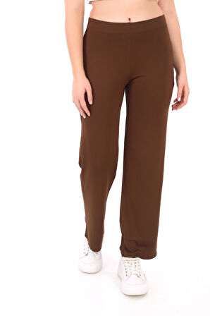  Extra Yumuşak Uzun Viskon Pantolon Home&Outdoor-Kahverengi