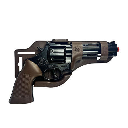 Metal Kapsül Mantar Mermili 25 Cm Revolver - Mantar Kapsüllü Sekiz Patlar Mantar Tabancası (MANTAR DAHİL DEĞİLDİR.)