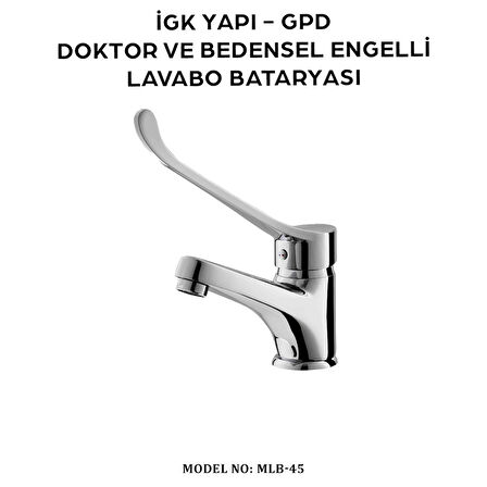 İGK YAPI - GPD MLB45 Doktor/Bedensel Engelli Lavabo Bataryası